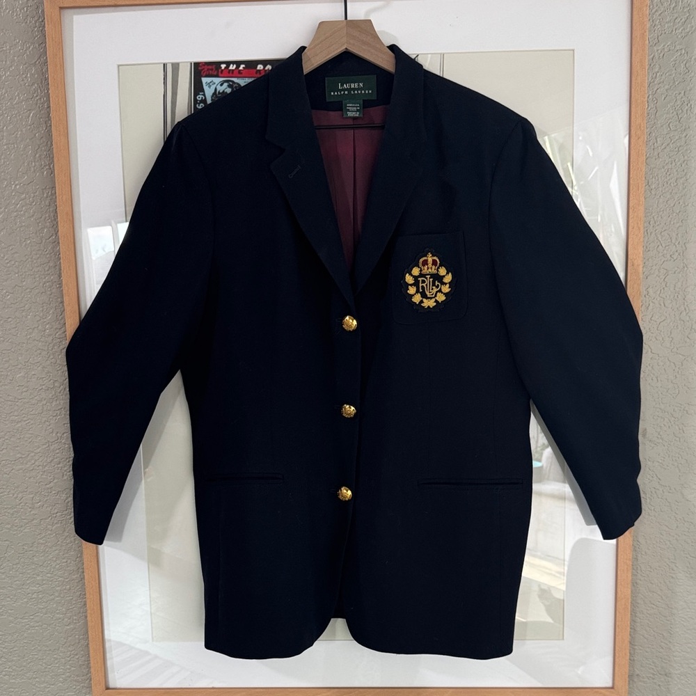 Vintage Made In USA Lauren Ralph Lauren 100% Wool Balzer